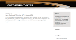 Desktop Screenshot of outthefrontknives.com