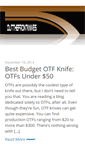 Mobile Screenshot of outthefrontknives.com