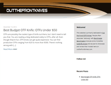 Tablet Screenshot of outthefrontknives.com